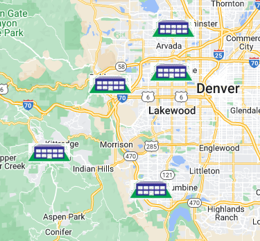 Map of Locations of Jefferson County Motor Vehicle Offices